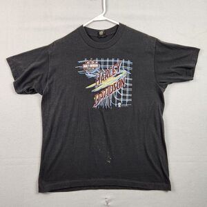 VTG Harley Davidson Eagle 1986 Holoubek single stitch T Shirt XL Center Star